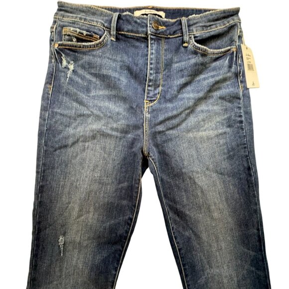 Sam Edelman Womens Stiletto Crop Boot Jeans Size 14/32 High Rise Blue Denim - Picture 8 of 16